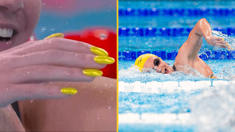 People are questioning why the Olympics allow gold medal winner’s nails People are questioning why the Olympics allow gold medal winner’s nails