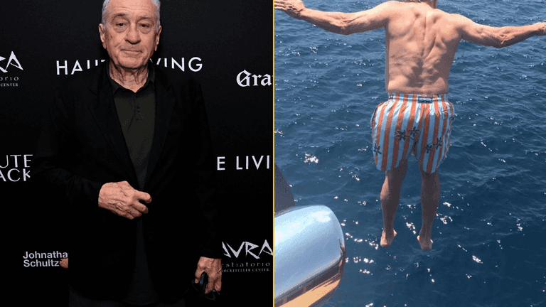 Robert De Niro celebrates his 81st birthday by leaping off yacht Robert De Niro celebrates his 81st birthday by leaping off yacht