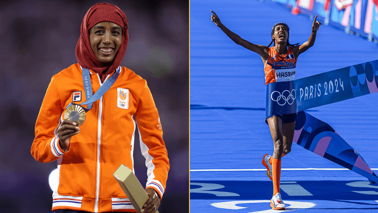 Dutch Olympian dons hijab to collect gold medal in ‘powerful’ moment Dutch Olympian dons hijab to collect gold medal in ‘powerful’ moment