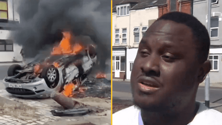 Over £60k raised for carer whose car was torched during riot Over £60k raised for carer whose car was torched during riot