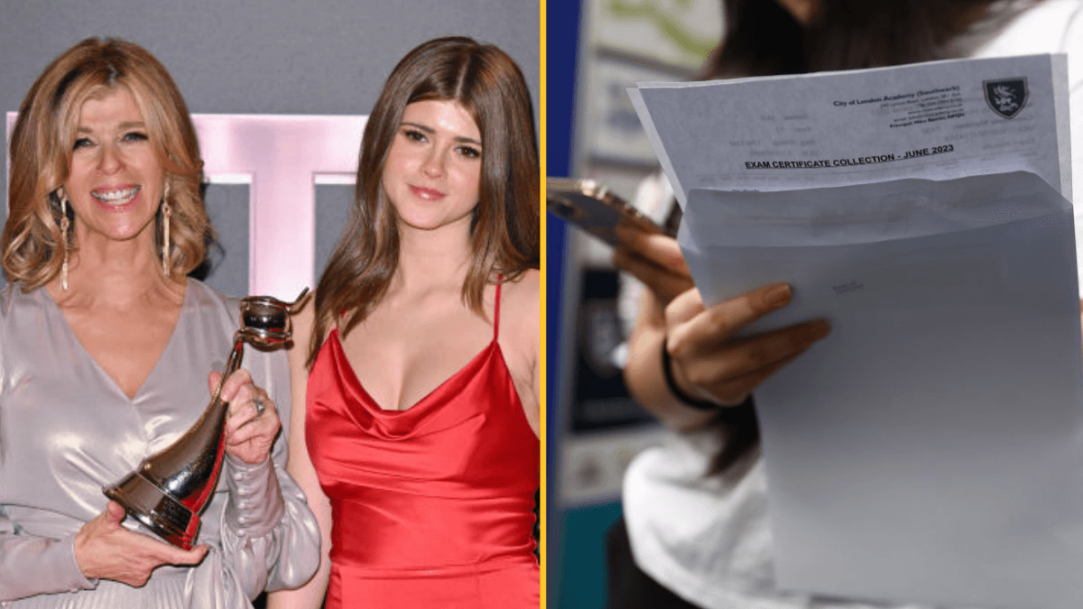 Kate Garraway’s daughter opens A Level results at dad Derek’s grave on his birthday