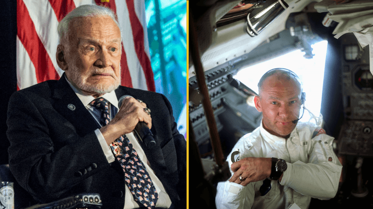 Buzz Aldrin punched conspiracy theorist who accused him of faking the moon landing Buzz Aldrin punched conspiracy theorist who accused him of faking the moon landing