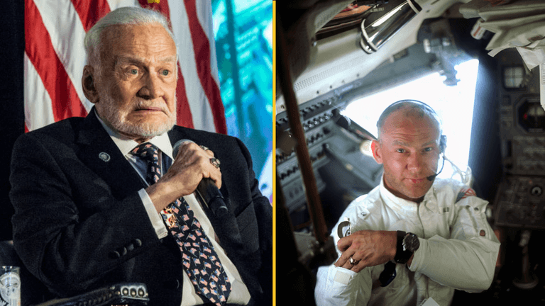 Buzz Aldrin punched conspiracy theorist who accused him of faking the moon landing Buzz Aldrin punched conspiracy theorist who accused him of faking the moon landing