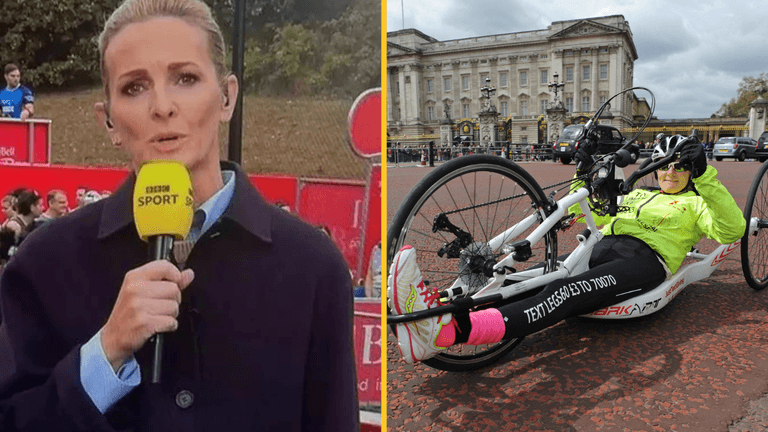 Gabby Logan stopped Great North Run coverage to make tragic announcement Gabby Logan stopped Great North Run coverage to make tragic announcement