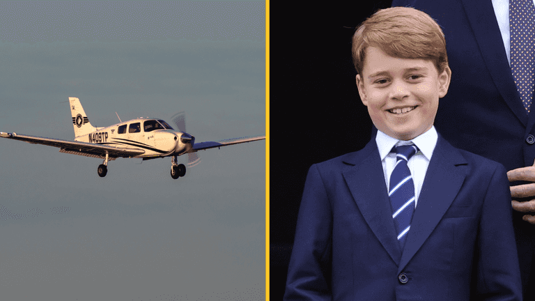 Prince George learns how to fly a plane aged 11 Prince George learns how to fly a plane aged 11