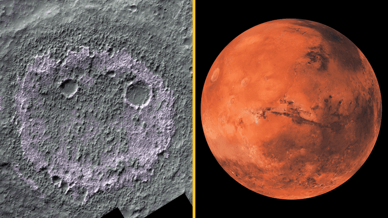 Scientists discover ‘smiley face’ on Mars that could hide indicators of ancient life Scientists discover ‘smiley face’ on Mars that could hide indicators of ancient life