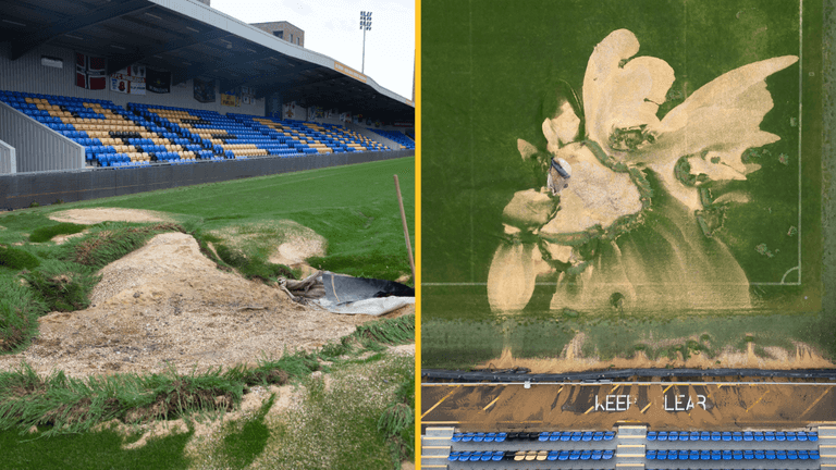 Newcastle donate £15,000 to AFC Wimbledon to help repair flood-ruined pitch Newcastle donate £15,000 to AFC Wimbledon to help repair flood-ruined pitch