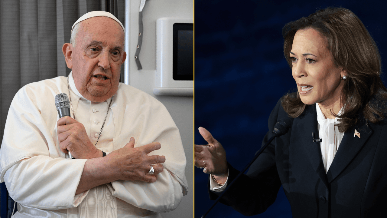 Pope compares Kamala Harris to ‘one who kills children’ in speech