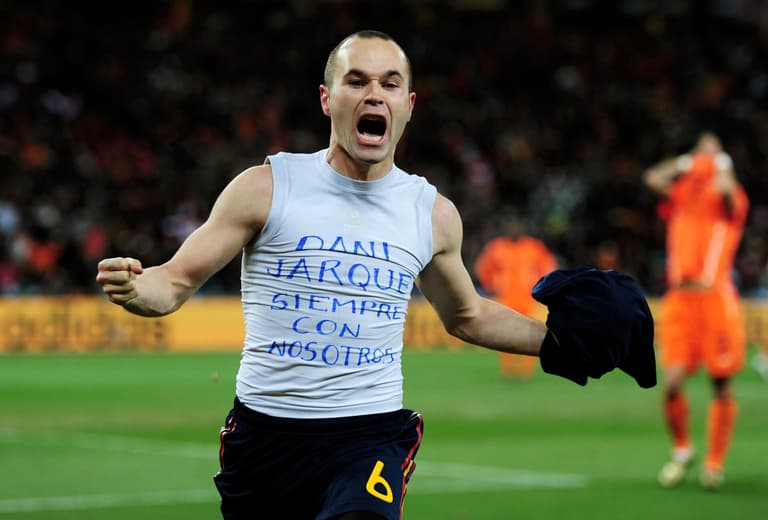 The real meaning behind Andres Iniesta’s famous undershirt after world cup winning goal The real meaning behind Andres Iniesta’s famous undershirt after world cup winning goal