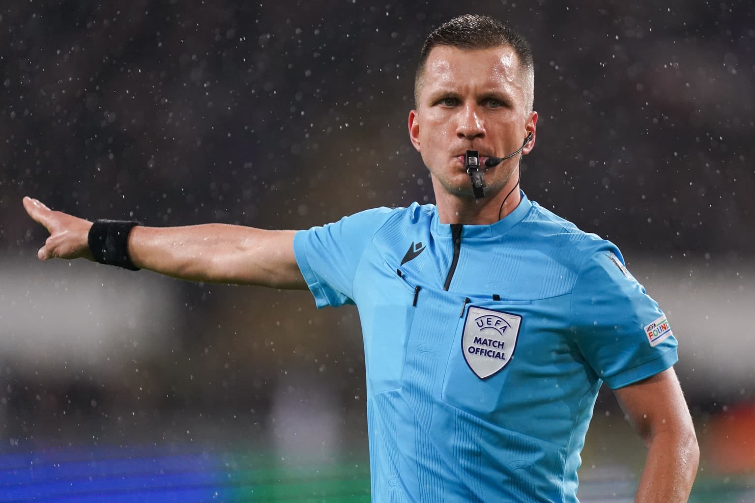 Two referees banned by UEFA for stealing a road sign when they were drunk