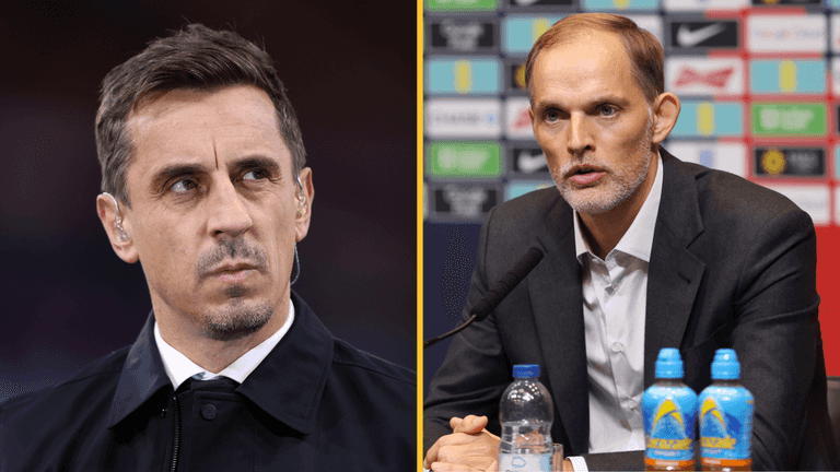 Gary Neville slams the FA for appointing German as England manager Gary Neville slams the FA for appointing German as England manager