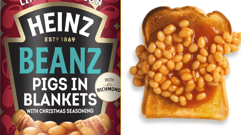Heinz launches baked beans with pigs in blankets in time for Christmas Heinz launches baked beans with pigs in blankets in time for Christmas