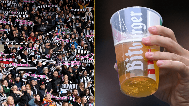 Drinking in stands to be trialled at select football matches in England Drinking in stands to be trialled at select football matches in England