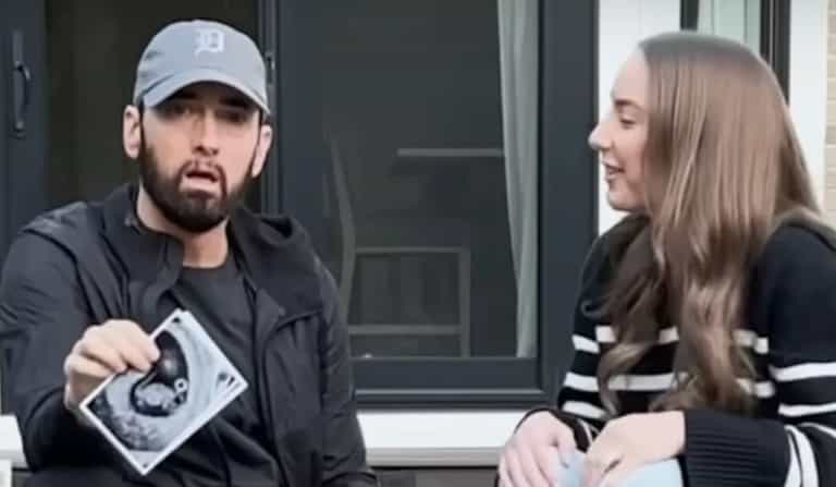 Eminem cries as he reveals he’s becoming a grandad in heartwarming video Eminem cries as he reveals he’s becoming a grandad in heartwarming video