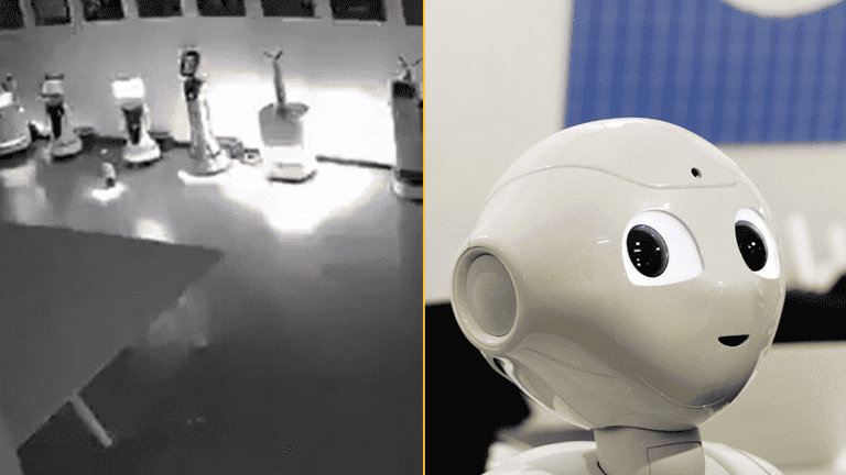 A security camera captured the moment an AI robot convinces others to ‘quit their jobs’ A security camera captured the moment an AI robot convinces others to ‘quit their jobs’