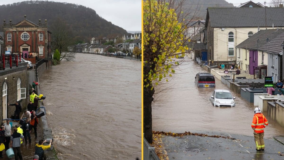 More than 200 flood alerts in place as Storm Bert batters UK
