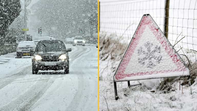 Amber snow warnings in place as Storm Bert hits UK Amber snow warnings in place as Storm Bert hits UK
