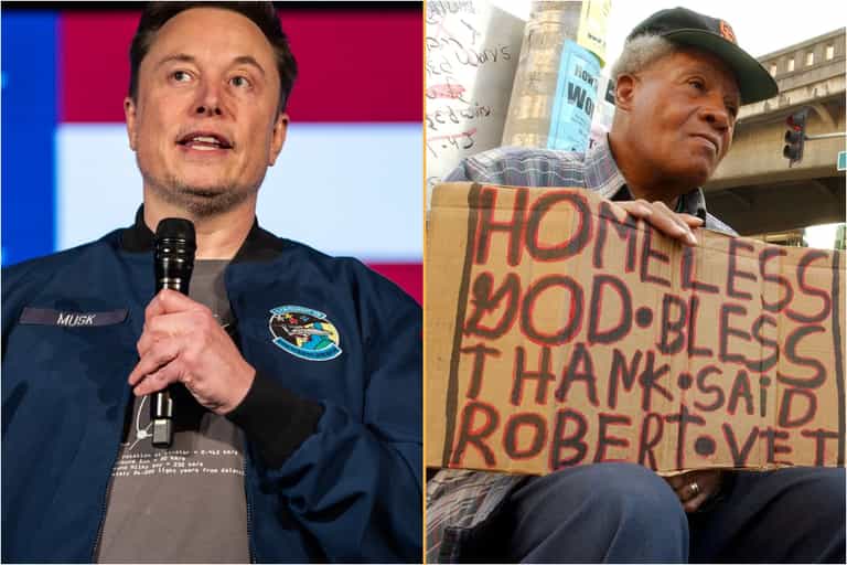 Elon Musk says homelessness ‘is a lie’ Elon Musk says homelessness ‘is a lie’