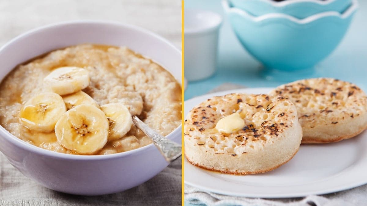 Crumpets and porridge officially categorised as junk food