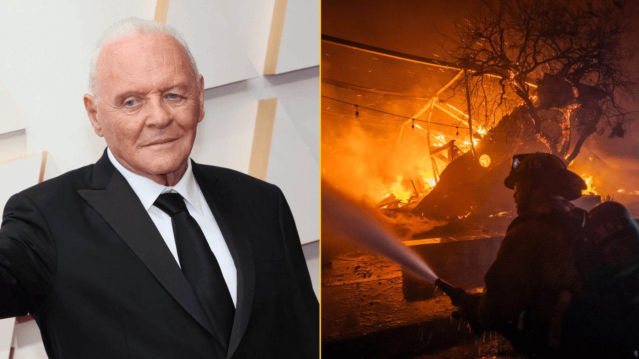 Anthony Hopkins’ home burnt to the ground in LA wildfires