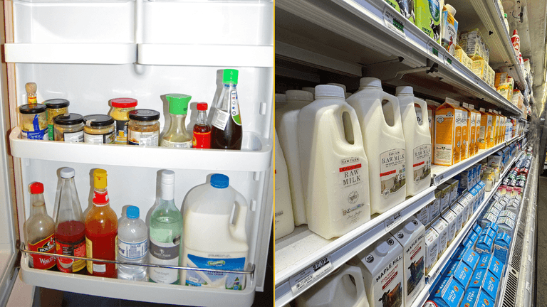 Warning issued to people who keep their milk in the fridge door Warning issued to people who keep their milk in the fridge door