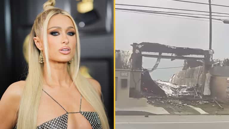 Paris Hilton left devastated as she watches her house burn down on live TV Paris Hilton left devastated as she watches her house burn down on live TV
