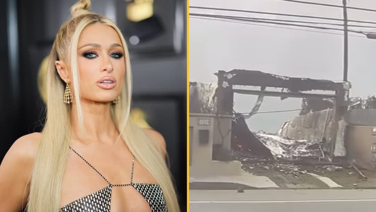 Paris Hilton left devastated as she watches her house burn down on live TV Paris Hilton left devastated as she watches her house burn down on live TV