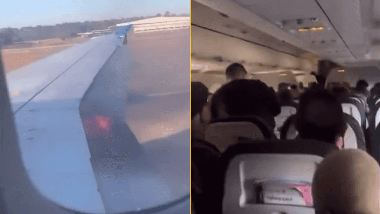 United Airlines plane catches fire while taking off from US airport United Airlines plane catches fire while taking off from US airport
