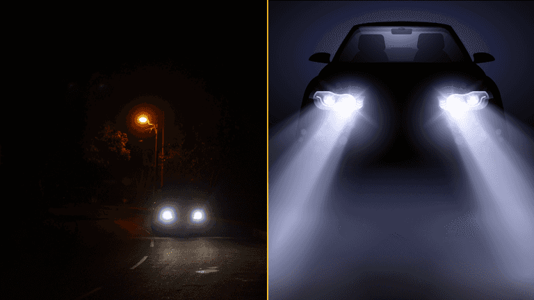 A quarter of people who find headlights too bright now drive less at night A quarter of people who find headlights too bright now drive less at night
