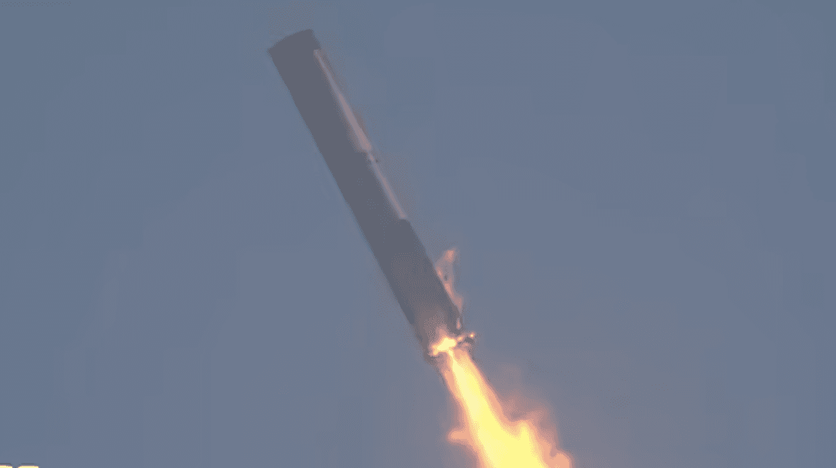 SpaceX rocket explodes leaving debris raining from the sky