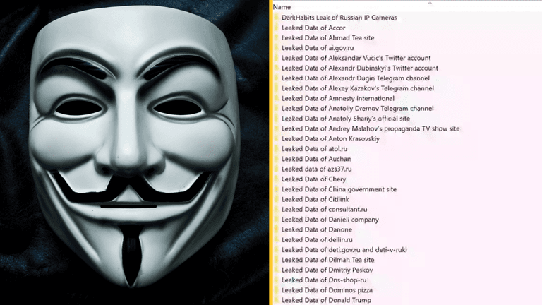 Anonymous hacks Russia releasing terabytes of Putin’s secret information Anonymous hacks Russia releasing terabytes of Putin’s secret information