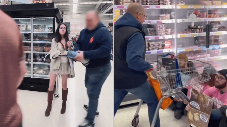 Angry shopper smashes vegan activist’s megaphone after being berated for buying Easter lamb Angry shopper smashes vegan activist’s megaphone after being berated for buying Easter lamb