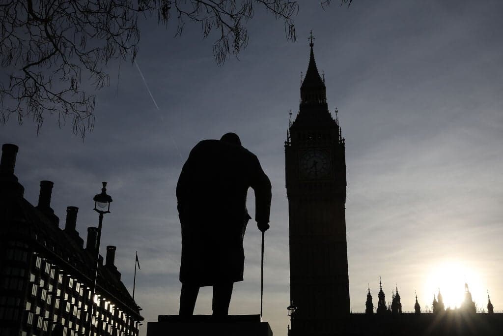 Climbing on Winston Churchill statue to become a crime