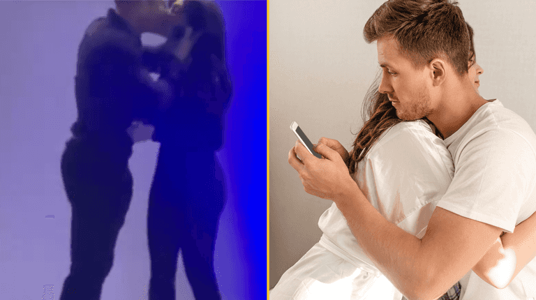 Man gives wife ‘kiss of death’ before exposing her alleged affair at birthday party Man gives wife ‘kiss of death’ before exposing her alleged affair at birthday party