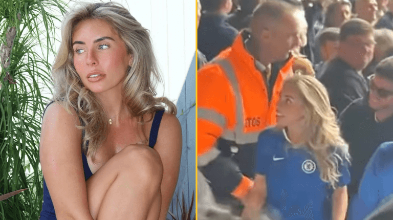 Bonnie Blue kicked out of Premier League stadium on last day of season Bonnie Blue kicked out of Premier League stadium on last day of season