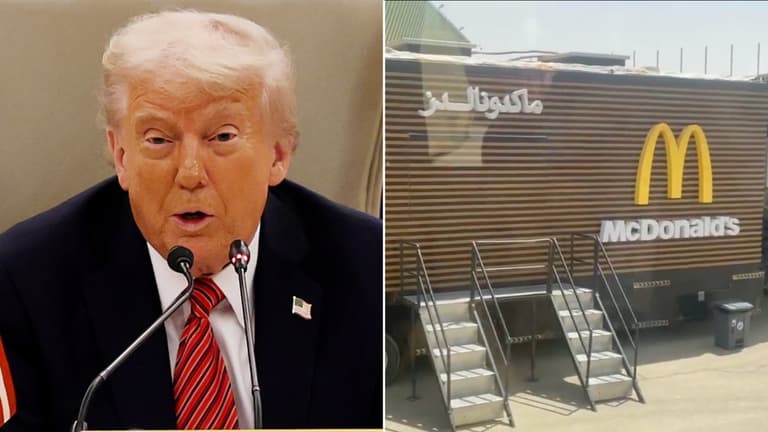 Saudi Arabia sets up mobile McDonald’s for Trump during visit Saudi Arabia sets up mobile McDonald’s for Trump during visit