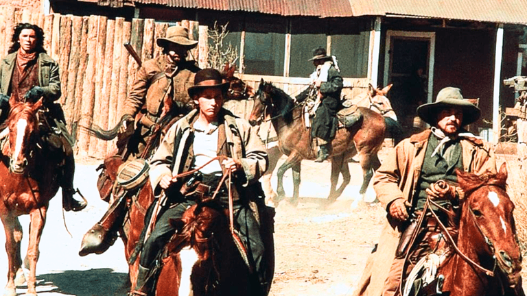 A classic Western action movie is airing on TV tonight A classic Western action movie is airing on TV tonight