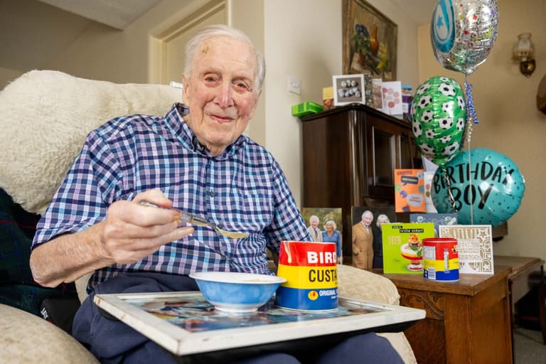 106-year-old says secret to a long life is having a bowl of custard every day 106-year-old says secret to a long life is having a bowl of custard every day
