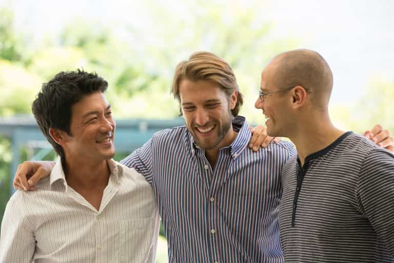Nearly three-quarters of men use humour as a way to discuss their health concerns Nearly three-quarters of men use humour as a way to discuss their health concerns
