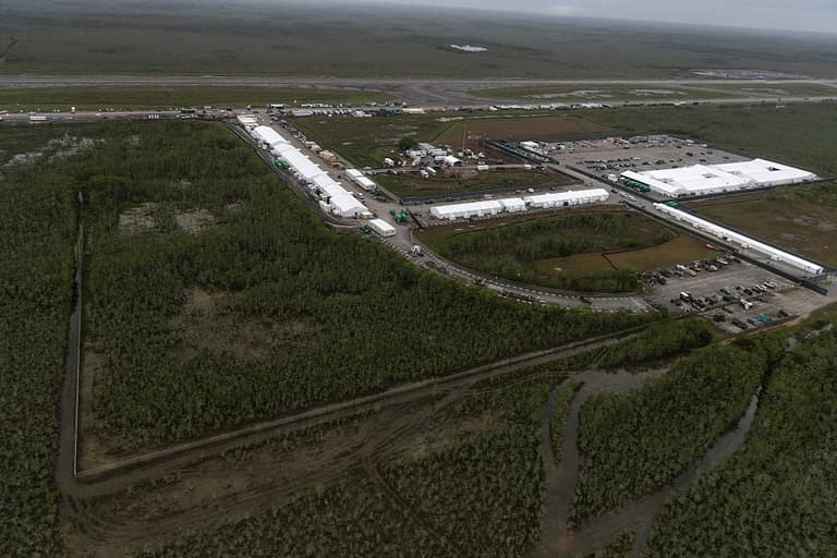 Inside Donald Trump’s ‘Alligator Alcatraz’ where detainees are ‘packed into cages’ Inside Donald Trump’s ‘Alligator Alcatraz’ where detainees are ‘packed into cages’