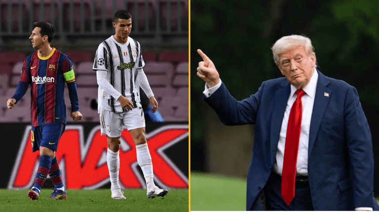 Donald Trump doesn’t include Ronaldo or Messi when naming his GOAT footballer Donald Trump doesn’t include Ronaldo or Messi when naming his GOAT footballer