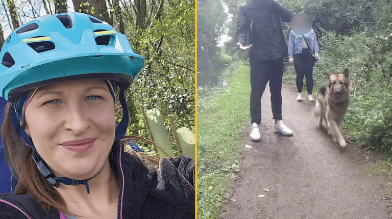 Cyclist pushed into canal by dog walker after being accused of ‘not slowing down’ Cyclist pushed into canal by dog walker after being accused of ‘not slowing down’