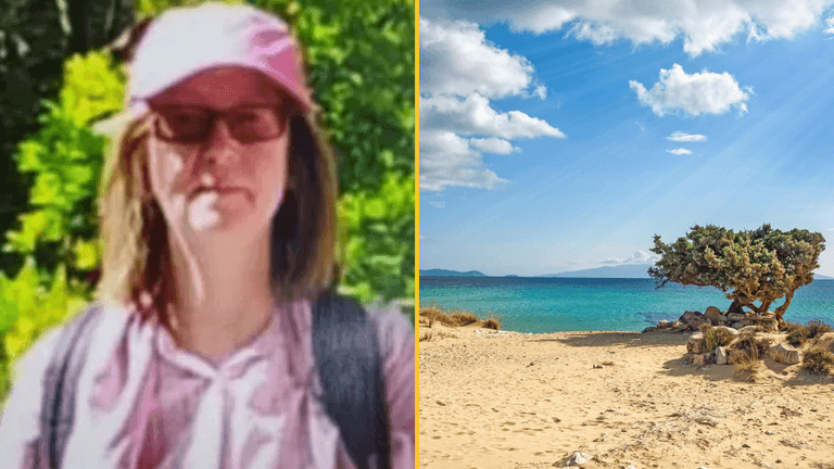 British woman goes missing from sunbed on Greek beach as husband slept British woman goes missing from sunbed on Greek beach as husband slept