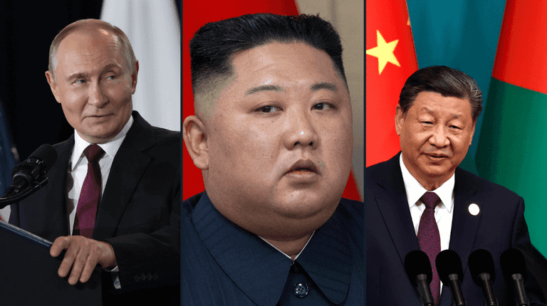 Putin, Xi, and Kim Jong-Un branded ‘Axis of Evil’ as they send terrifying message to the West Putin, Xi, and Kim Jong-Un branded ‘Axis of Evil’ as they send terrifying message to the West