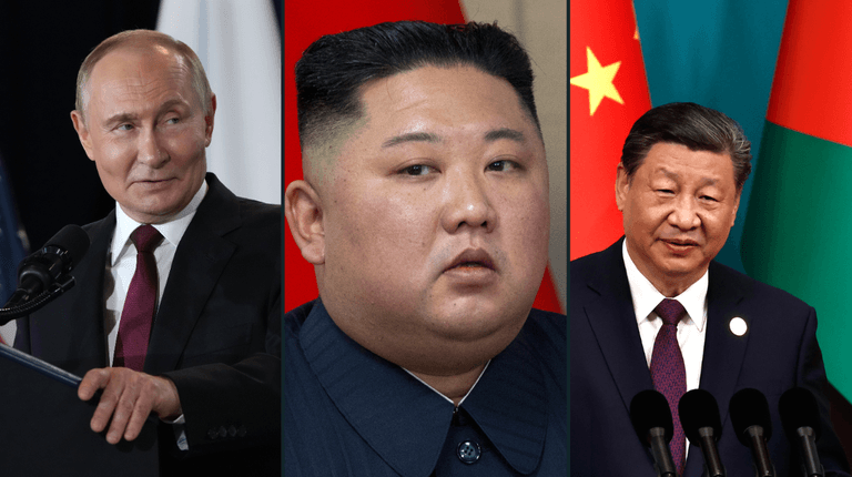 Putin, Xi, and Kim Jong-Un branded ‘Axis of Evil’ as they send terrifying message to the West Putin, Xi, and Kim Jong-Un branded ‘Axis of Evil’ as they send terrifying message to the West