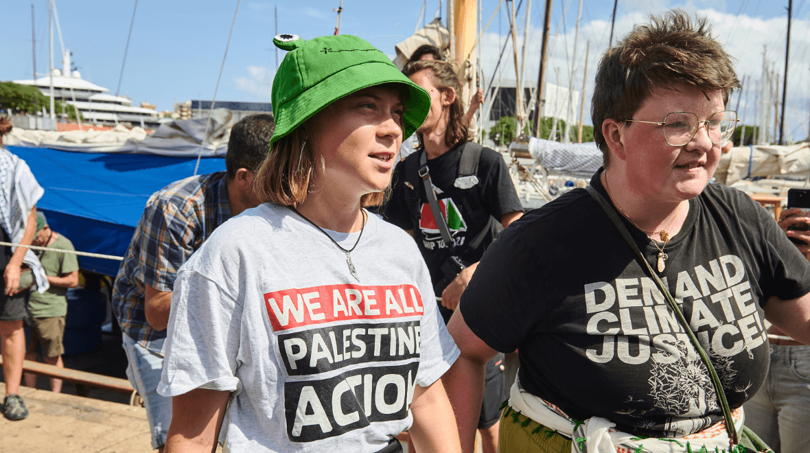 Greta Thunberg Gaza flotilla forced to return hours after departure