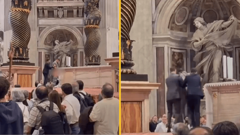 Man ‘urinates’ on sacred Vatican altar in front of hundreds of horrified onlookers Man ‘urinates’ on sacred Vatican altar in front of hundreds of horrified onlookers
