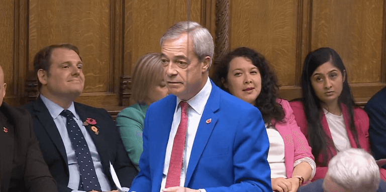 Nigel Farage heckled in Commons as he suffers defeat on proposal to leave ECHR Nigel Farage heckled in Commons as he suffers defeat on proposal to leave ECHR