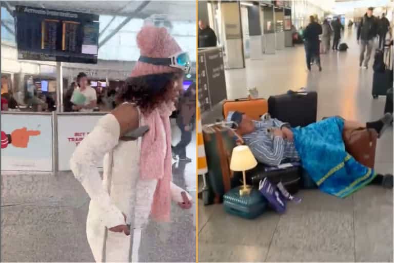 Hilarious airport stunt highlights pitfalls of travelling without insurance Hilarious airport stunt highlights pitfalls of travelling without insurance