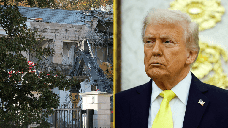 Trump begins demolishing part of the White House to make way for new golden ballroom Trump begins demolishing part of the White House to make way for new golden ballroom